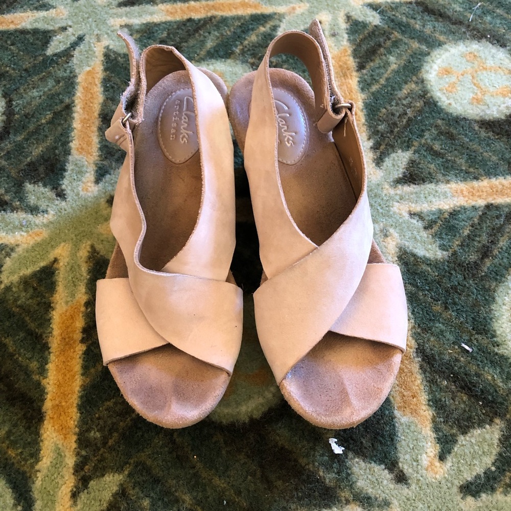 Clark’s Artisan Velcro Wedges